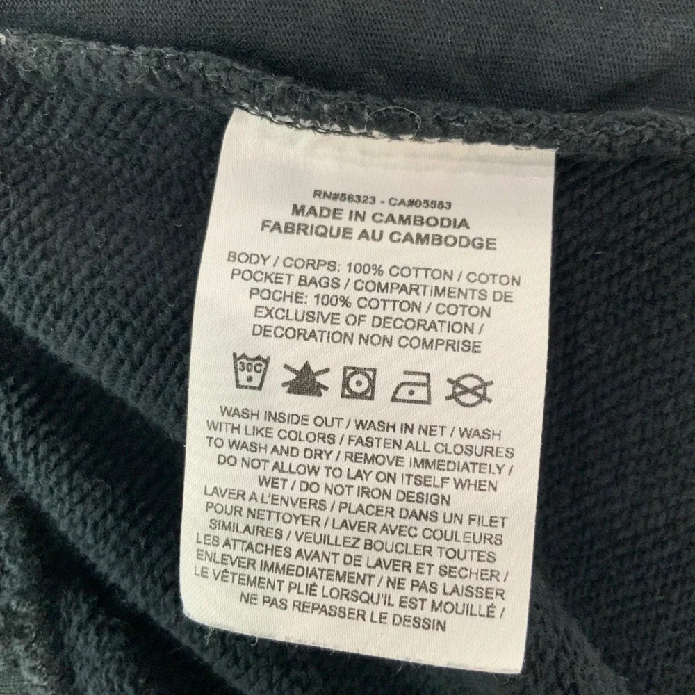 Jordan Flight Black Fleece Sweatpants M Drawstring Elastic Pintuck Seam Detail